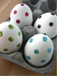 Polka-Dotted Easter Eggs Polka-Dotted Easter Eggs